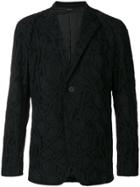 Issey Miyake Textured Buttoned Blazer - Black