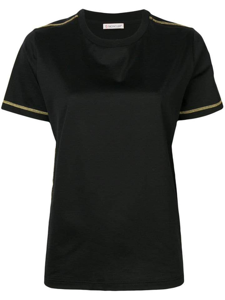Moncler Sleeve Patch T-shirt - Black
