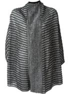 Lost And Found Striped Knit Reversible Jacket