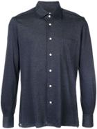 Kiton Slim-fit Denim Shirt - Blue