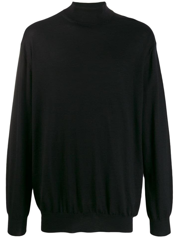 Cruciani Cashmere Turtleneck Jumper - Black