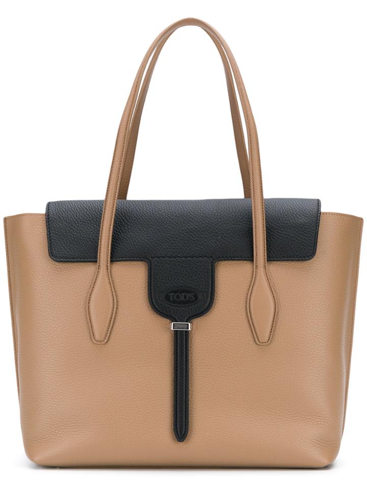 Tod's Large Functional Tote Bag - Brown