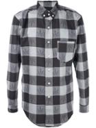 Palm Angels Checked Shirt, Men's, Size: 50, Grey, Cotton