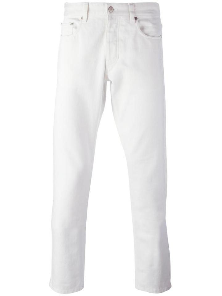 Ami Alexandre Mattiussi Ami Fit Jeans, Men's, Size: 29, White, Cotton