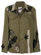 History Repeats Embroidered Detail Jacket - Green