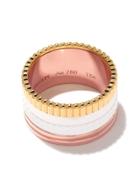 Boucheron 18kt Rose, White And Gold Quatre White Large Ring - 3g
