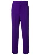 Erika Cavallini High-waisted Trousers - Purple