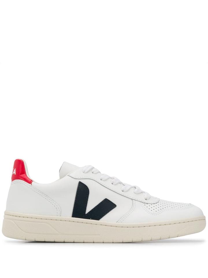 Veja Black V Sneakers - White
