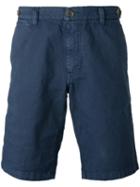 Eleventy Shorts With Button Closing Flap Pockets, Men's, Size: 32, Blue, Cotton/linen/flax/spandex/elastane
