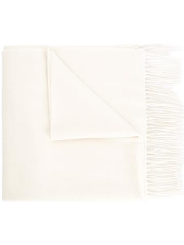 Estnation Fringed Scarf - White
