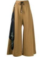 Barbara Bologna Wide Leg Track Pants - Neutrals