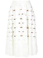 Gloria Coelho Cut Out Details Skirt - Nude & Neutrals