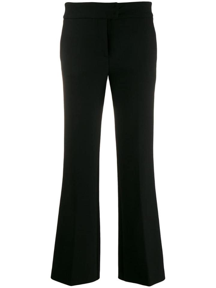 Genny Flared Tailored Trousers - Black