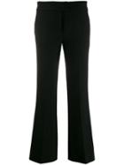 Genny Flared Tailored Trousers - Black