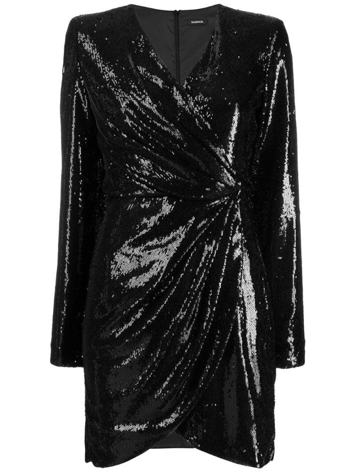 P.a.r.o.s.h. Sequinned Mini Dress - Black