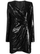 P.a.r.o.s.h. Sequinned Mini Dress - Black