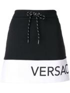 Versace Jeans A-line Track Skirt - Black