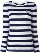 Zoe Karssen Striped Longsleeved T-shirt, Women's, Size: Xs, White, Cotton/linen/flax