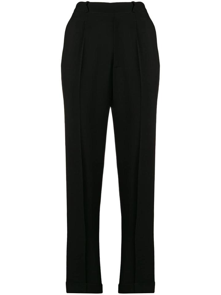 Vanessa Bruno Plain Straight Trousers - Black
