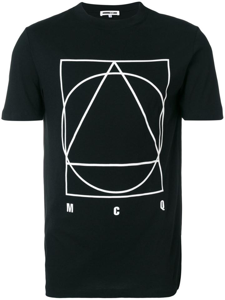 Mcq Alexander Mcqueen Short Sleeved Motif T-shirt - Black