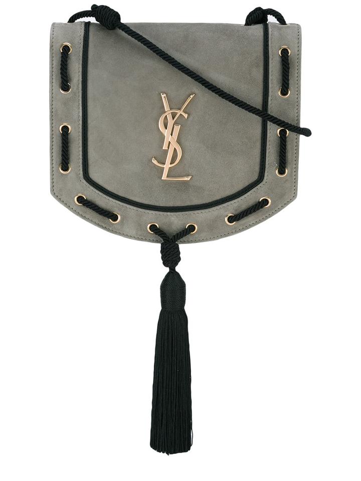 Saint Laurent - Tassel Satchel - Women - Leather - One Size, Grey, Leather