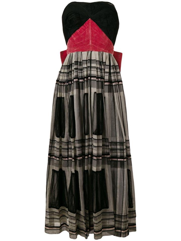 Balmain Vintage 1955 Couture Strapless Dress - Black