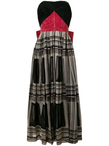 Balmain Vintage 1955 Couture Strapless Dress - Black