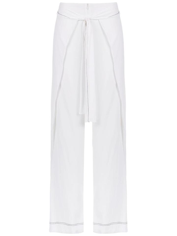 Alcaçuz Fabiana Palazzo Pants - White