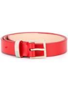 Paul Smith Classic Belt, Women's, Size: 80, Red, Calf Leather/brass