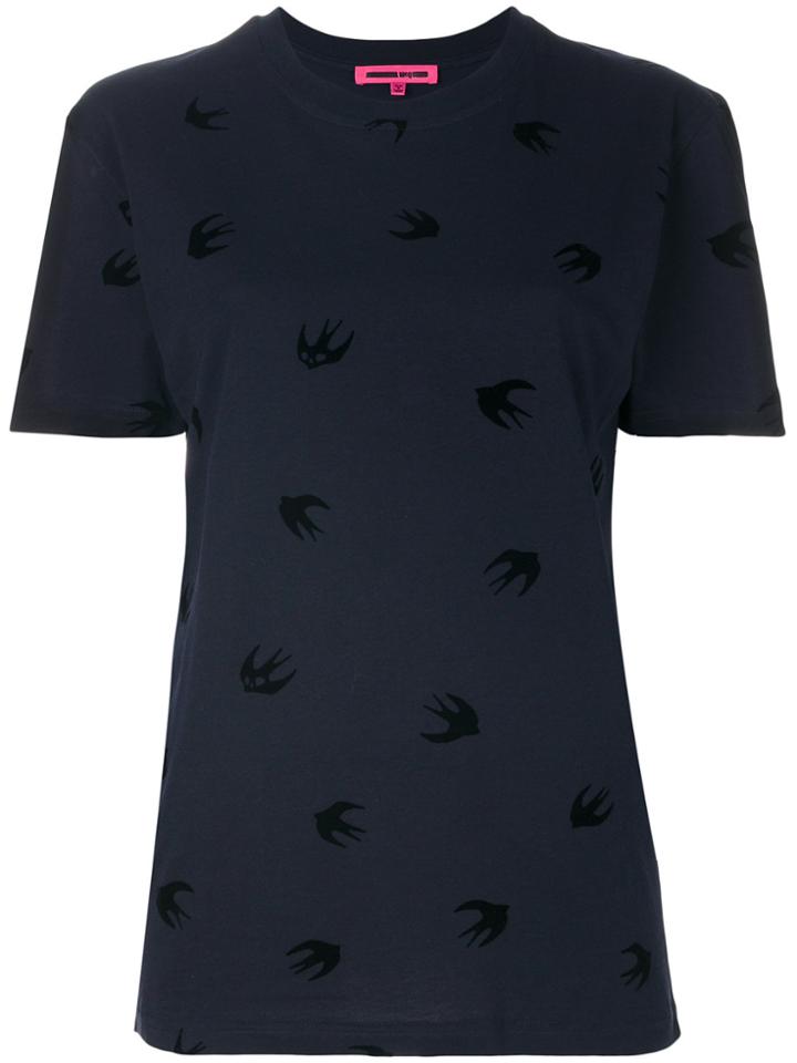Mcq Alexander Mcqueen Swallow T-shirt - Blue