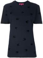Mcq Alexander Mcqueen Swallow T-shirt - Blue