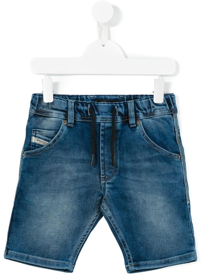 Diesel Kids Denim Shorts, Size: 8 Yrs, Blue