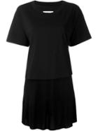 Mm6 Maison Margiela Layered T-shirt, Women's, Size: M, Black, Cotton/viscose