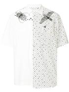 Sacai Printed Panel Shirt - White