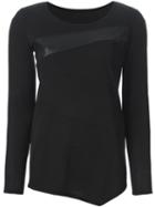 Demoo Parkchoonmoo Faux Leather Panel T-shirt