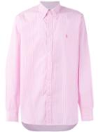 Polo Ralph Lauren Striped Shirt, Men's, Size: 17, Pink/purple, Cotton