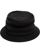 Yohji Yamamoto Gathered Bucket Hat - Black