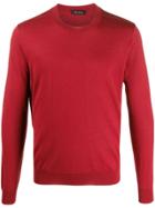 Falke Fine Knit Crewneck Jumper - Red