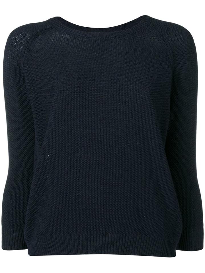 Max Mara Fiorigi Raglan Sleeve Jumper - Blue