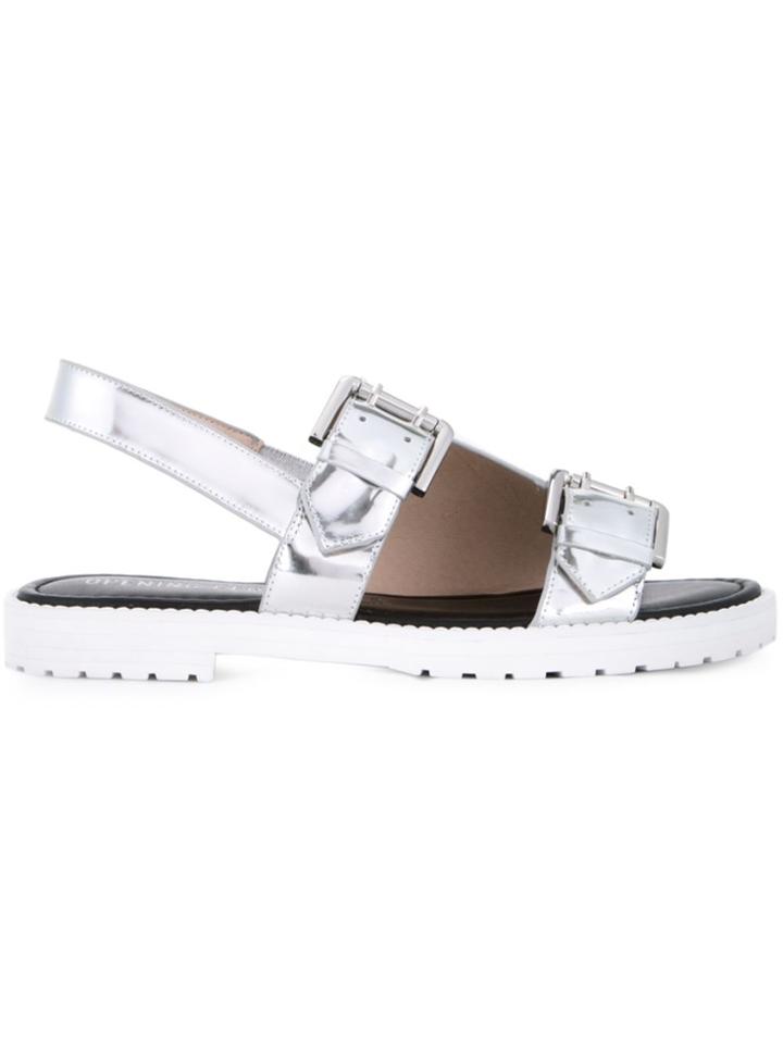Opening Ceremony 'mirror' Monk Strap Sandals - Metallic