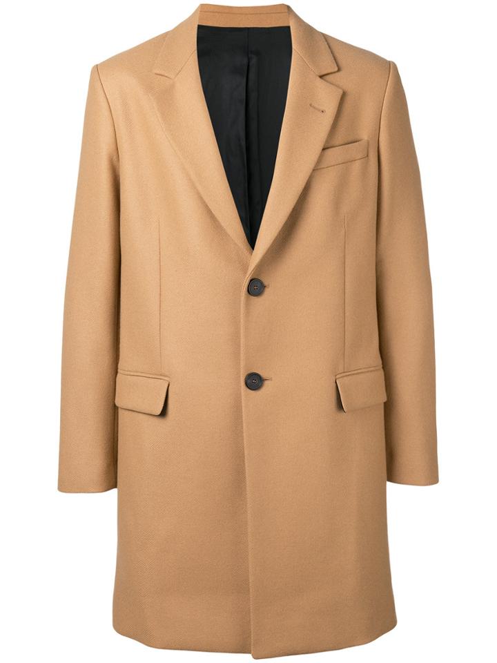 Ami Alexandre Mattiussi Two Button Coat - Brown