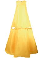 Jonathan Cohen Bow Tie Tent Dress - Yellow