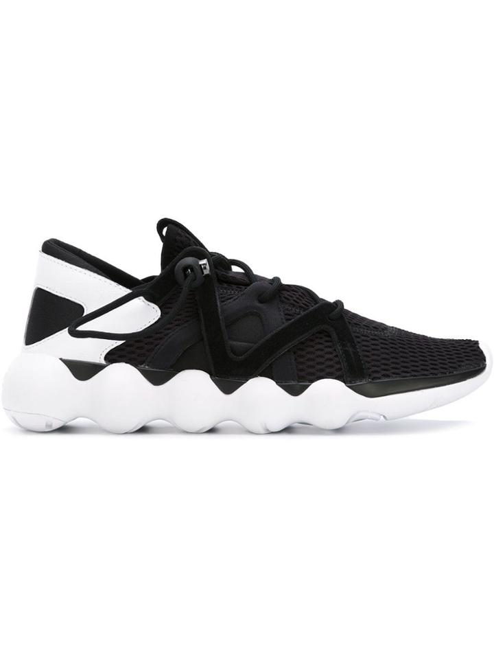 Y-3 Panelled Mesh Sneakers - Black