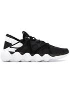 Y-3 Panelled Mesh Sneakers - Black