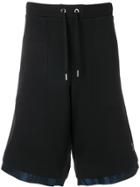 Versace Jeans Mesh Panel Drawstring Shorts - Black