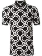 Dolce & Gabbana Optical Circle Print Polo Shirt