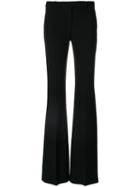 Alexander Mcqueen - Flared Tailored Trousers - Women - Acetate/cupro/viscose - 44, Black, Acetate/cupro/viscose