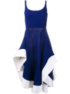 Esteban Cortazar Contrast Trim Dress, Women's, Size: 36, Blue, Polyamide/spandex/elastane/acetate/viscose