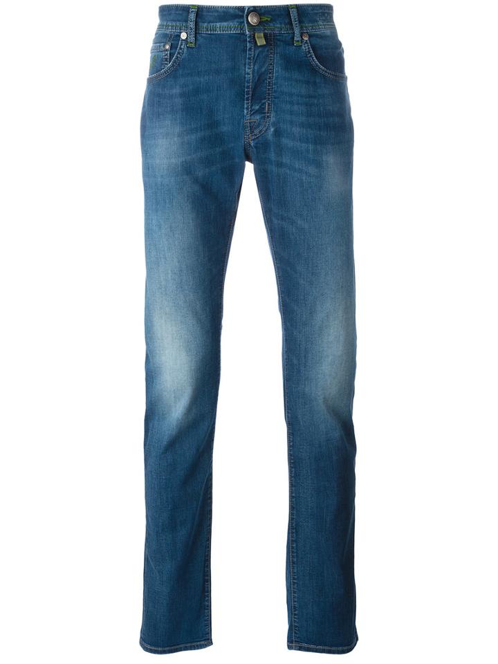 Jacob Cohen Stretched Slim-fit Jeans, Men's, Size: 31, Blue, Cotton/viscose/polyester/spandex/elastane