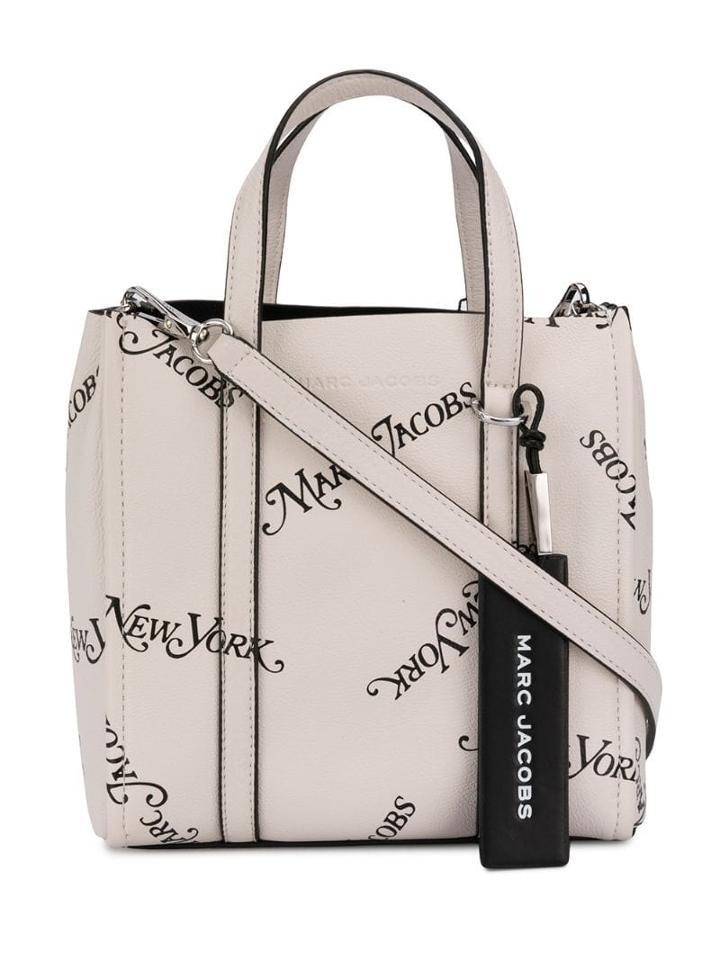Marc Jacobs Logo Print Tote - White